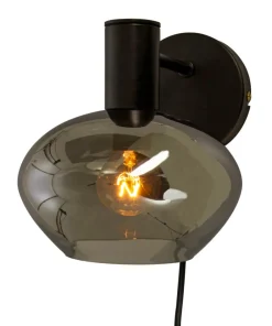 BELL Vägglampa 20cm Svart/Rökgrå