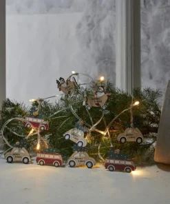 BILLY Ljusslinga Batteri 1,8m 10LED Varmvit/Flerfärgad