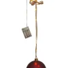 BLISS Glaskula Batteri 16,5cm 18LED Röd