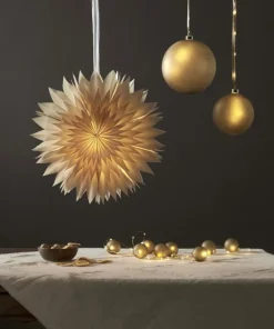 BLISS Glaskula Batteri 11cm 16LED Guld