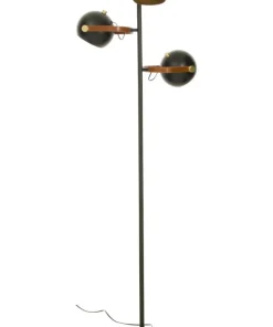 BOW Golvlampa 3L 152cm Svart/Matt Mässing