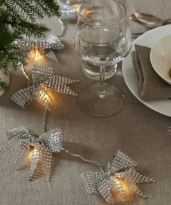 BOWIE Ljusslinga Batteri 2,25m 10LED Varmvit/Silver