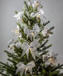 BOWIE Ljusslinga Batteri 2,25m 10LED Varmvit/Silver