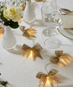 BOWIE Ljusslinga Batteri 2,25m 10LED Varmvit/Guld