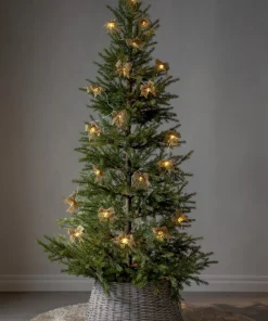 BOWIE Ljusslinga Batteri 2,25m 10LED Varmvit/Guld