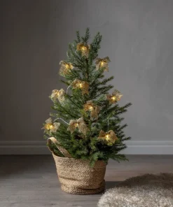 BOWIE Ljusslinga Batteri 2,25m 10LED Varmvit/Guld