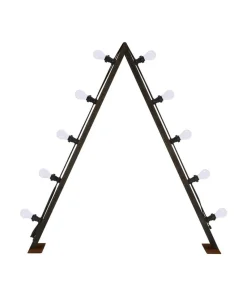 BRIGHT Ljusstake Utomhus 10L 120cm Corténstål/Opal