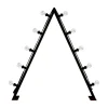 BRIGHT Ljusstake Utomhus 10L 120cm Svart/Klar