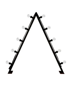 BRIGHT Ljusstake Utomhus 10L 120cm Svart/Klar