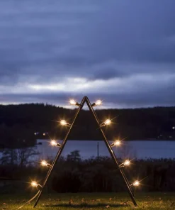 BRIGHT Ljusstake Utomhus 10L 120cm Corténstål/Klar