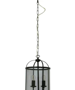 BUDGIE Taklampa Ø23 41cm Svart