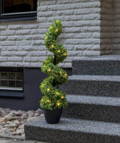 BUXBOM Dekorationsträd Batteri 90cm Grön IP44