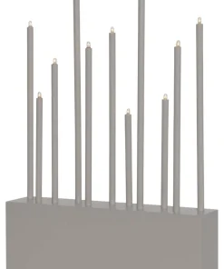 BUZZ Ljusstake 11L 43cm Elefantgrå