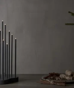 BUZZ Ljusstake 12L 43cm Grå