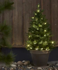 BYSKE LED Julgran 90cm 50LED Grön IP44