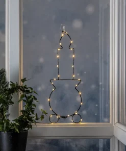 CANDLY Inomhusdekoration Batteri 41cm Svart