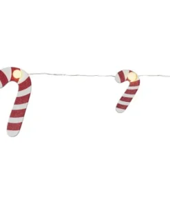 CANDYCANE Ljusslinga Batteri 1,35m 10LED Varmvit/Vit