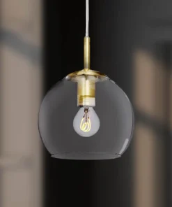 CAPELLA Fönsterlampa 18,5cm Borstad Mässing/Glas