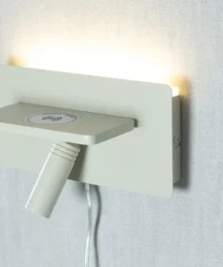 CARGADOR Väggspot USB 24cm Beige
