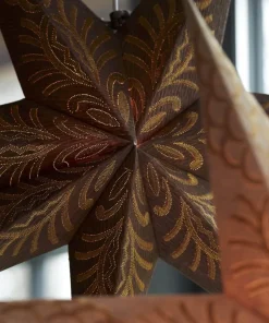 CELESTE Julstjärna 60cm Brun/Guld