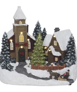 CHURCHVILLE Panorama Stugby 19cm Flerfärgad