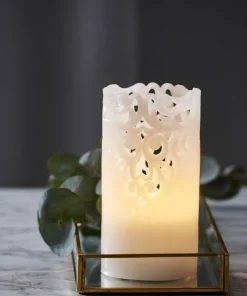 CLARY LED-Blockljus 15cm Vit