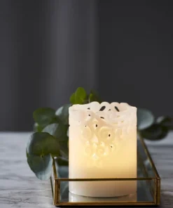 CLARY LED-Blockljus 10cm Vit