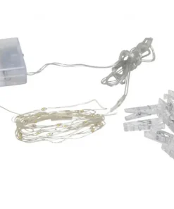 CLIPPY Klämmor Batterislinga 30LED 2,9m Transparent
