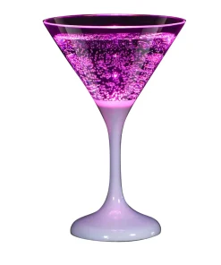 COCKTAILGLAS med LED 16cm Rosa