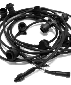 CONNECTA E27 Ljusslinga Extra 7,35m IP44 Svart