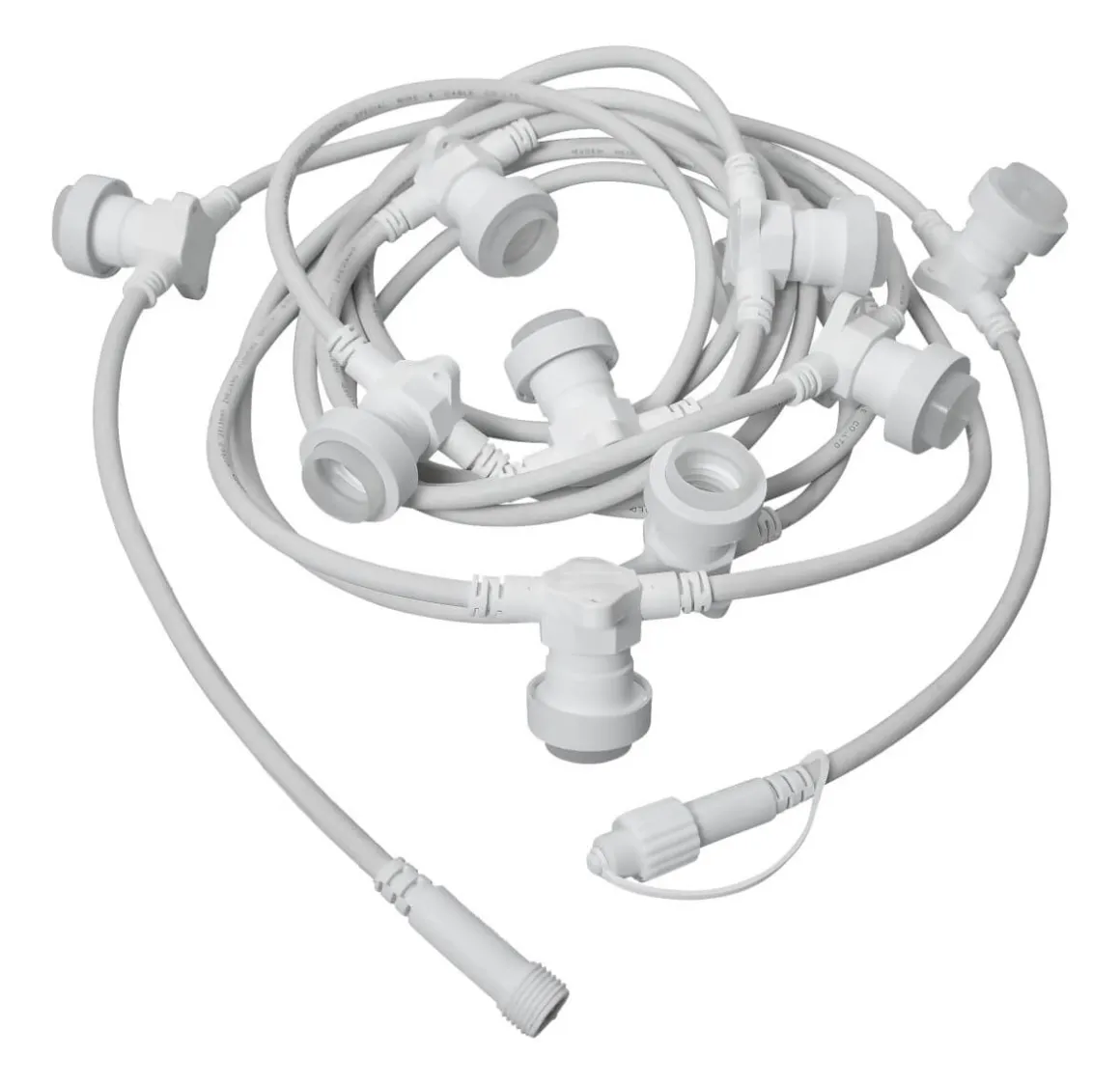 CONNECTA E27 Ljusslinga Extra 7,35m IP44 Vit