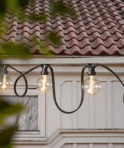 CONNECTA FLAT E27 Ljusslinga Extra 7,35m IP44 Svart