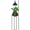 CORNELIA Golvlampa Blomkruka 140cm Svart