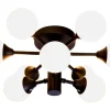 COSMOS Plafond bad 45,5cmSvart/Opalvit IP44