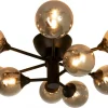 COSMOS Plafond 52,5cm Svart/Rökgrå