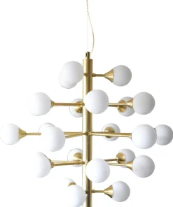 COSMOS Takpendel 24L 68,5cm Matt Mässing/Opalvit