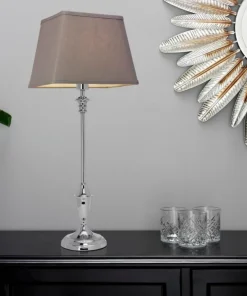 COTTEX Lampfot 48cm Krom