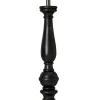 COTTEX Lampfot E27 57cm Svart/Borstad mässing