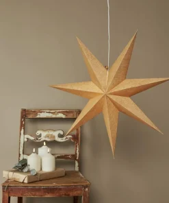 COTTON Pappersstjärna 60cm Guld