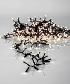 CRISPY ICE WHITE Ljusslinga 24m 1200LED Vitt/Svart IP44