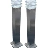 CRYSTAL LED Pollare 2-Pack Start Rostfritt Stål 50cm