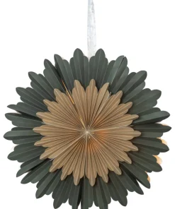 CRYSTAL Pappersstjärna 50cm Grön