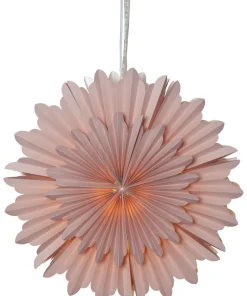 CRYSTAL Pappersstjärna 50cm Rosa