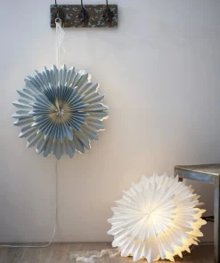 CRYSTAL Pappersstjärna 50cm Blå