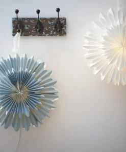 CRYSTAL Pappersstjärna 50cm Blå