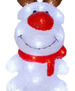 CRYSTALO Dekorationsfigur Ren 30L 28cm Vit