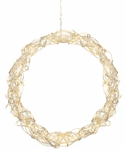 CURLY Hängande Krans 50cm 120LED Silver