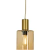 CYLINDER Fönsterlampa 16cm Matt Mässing/Amber