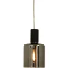 CYLINDER Fönsterlampa 16cm Svart/Rökgrå