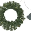 DALBO Krans Batteri 40cm 20LED Grön